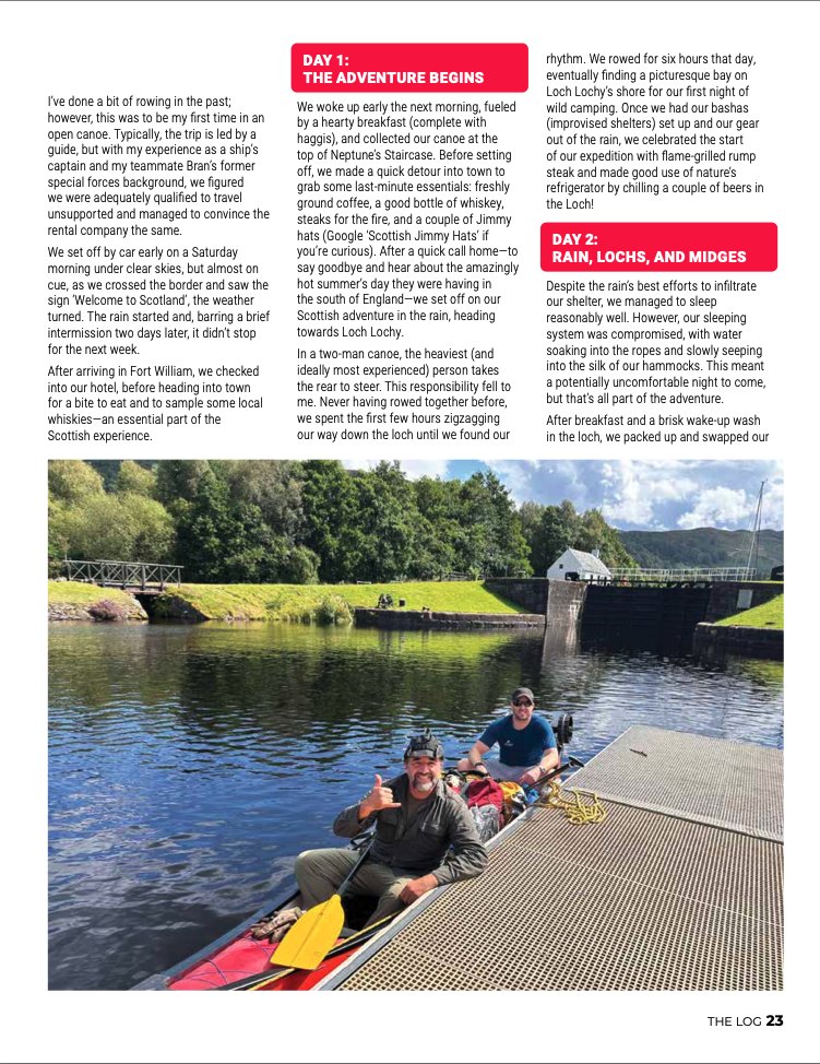 A Scottish Canoe, The Log, page 23