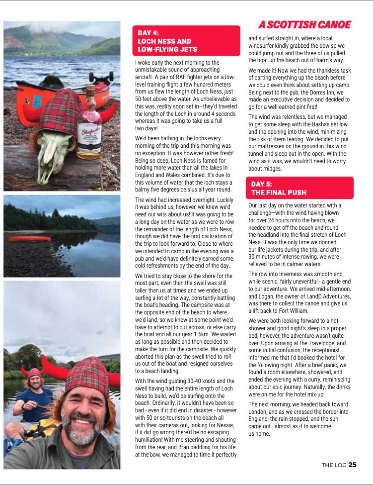 A Scottish Canoe, The Log, page 25